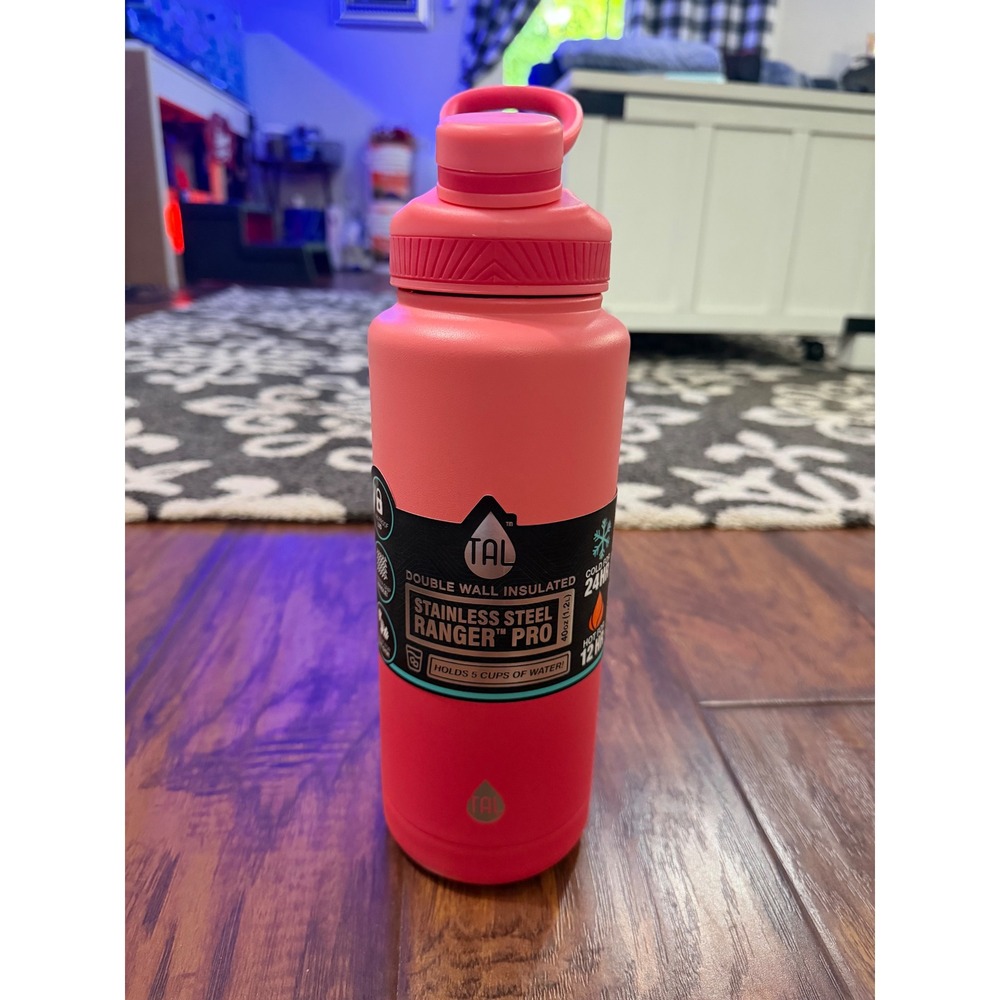 TAL Ranger Pro Water Bottle 40oz Pink Ombre Stainless Steel New Insulated
